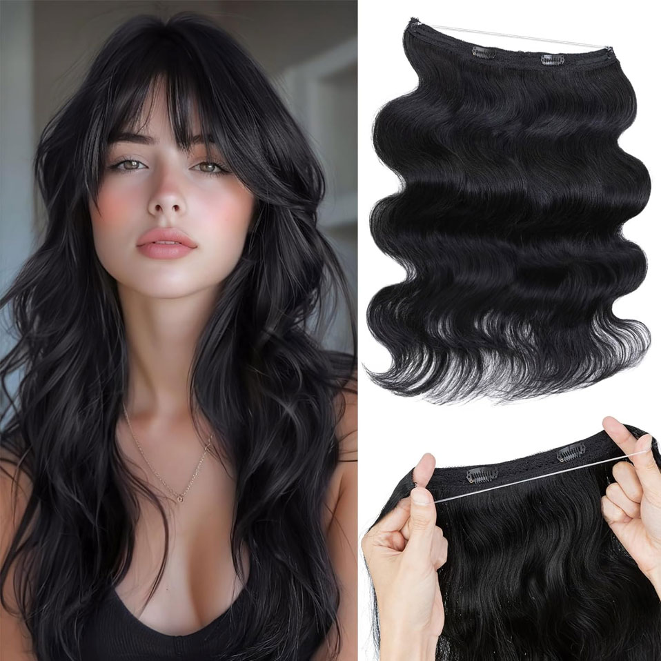 Invisible Tape In Extensions Real Hair - S-noilite fio em extensões de cabelo