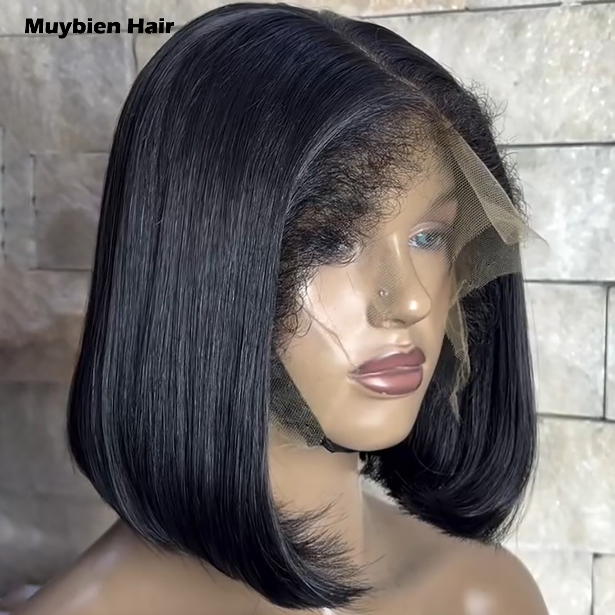 Bob Preto 100% Cabelo Humano L - Glueless Wear And Go Human Hair Wig avaliação e preço