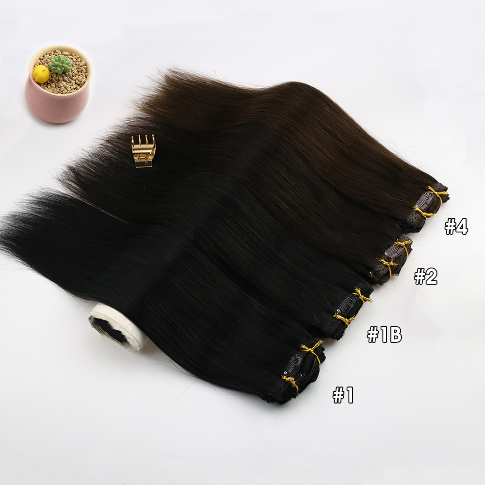 Ugeat clipe em extensões de ca - Seamless Clip In Hair Extensions Human Hair avaliação e preço
