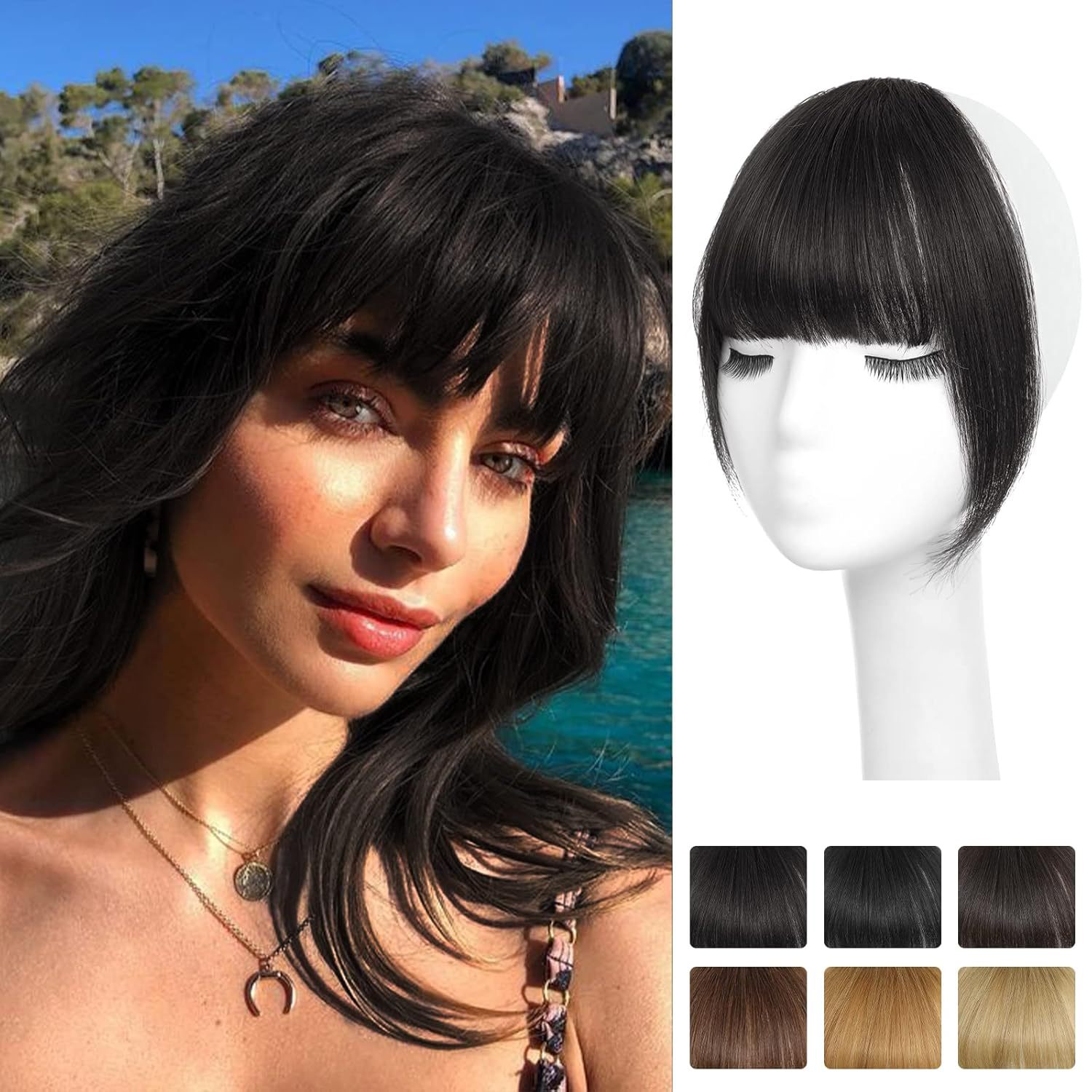 100% cabelo humano franja clip - Seamless Clip In Hair Extensions Human Hair avaliação e preço