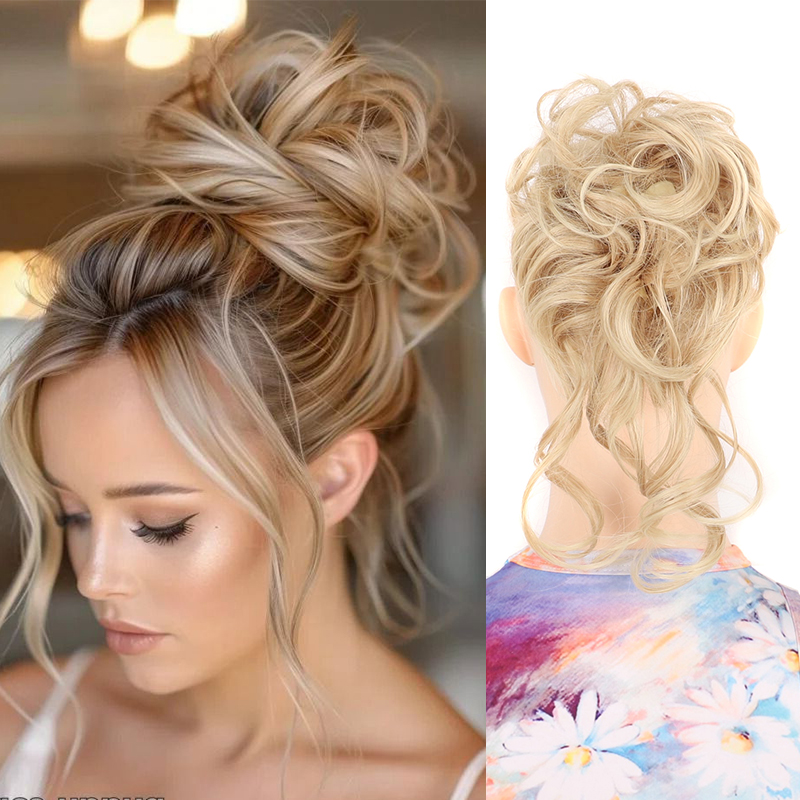 Pedaços de cabelo bagunçados p - Claw Clip Messy Bun Hair Piece avaliação e preço