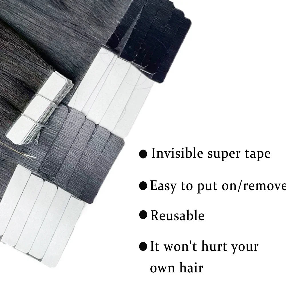 Extensões de cabelo humano bra - Invisible Tape In Extensions Real Hair avaliação e preço