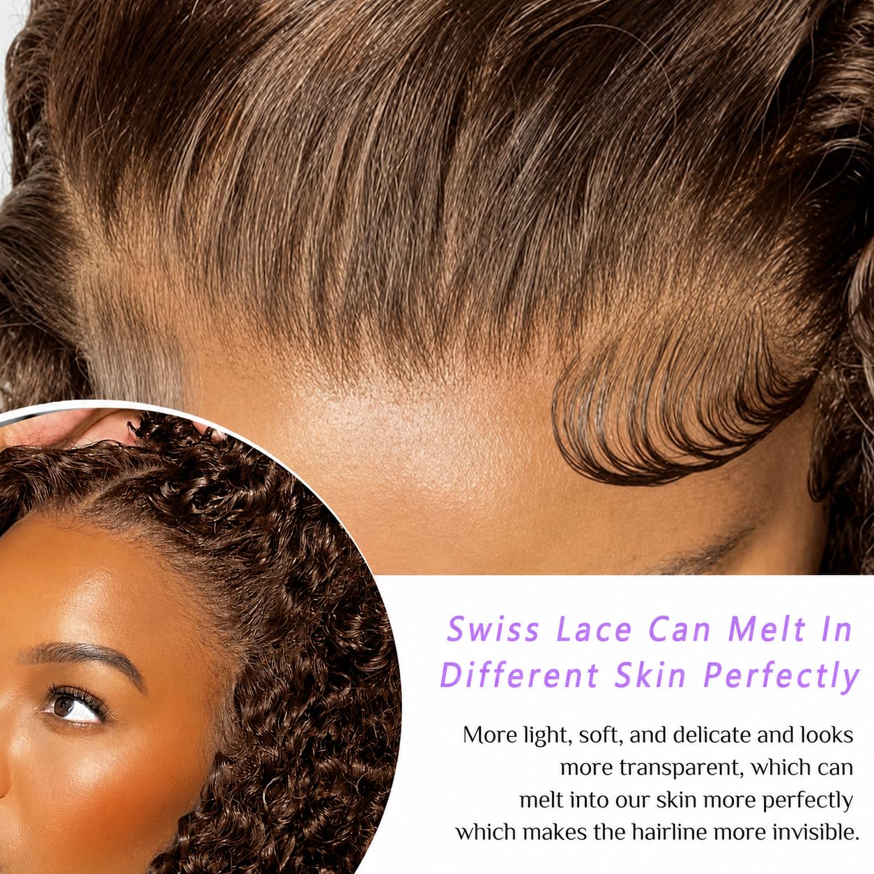 Peruca curta e encaracolada, e - Glueless Wear And Go Human Hair Wig avaliação e preço