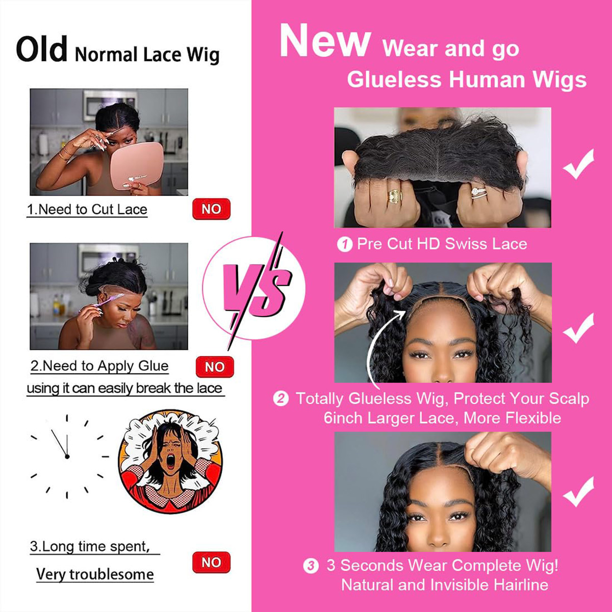 Super Bob Liso Castanho Vietna - Glueless Wear And Go Human Hair Wig avaliação e preço
