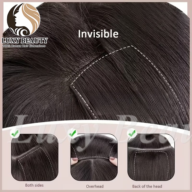 5 peças de extensões de cabelo - Seamless Clip In Hair Extensions Human Hair avaliação e preço